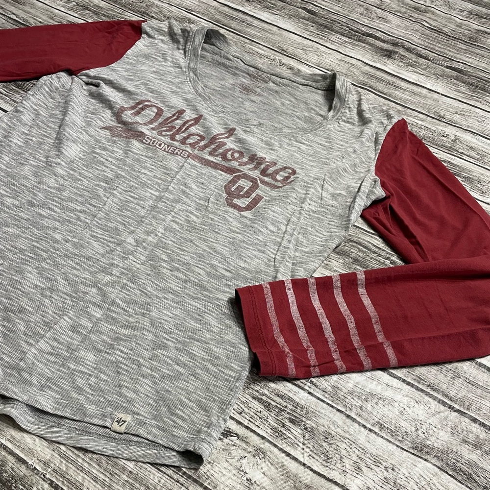 Ladies XL Oklahoma University OU Boomer Sooners top good condition light pilling
